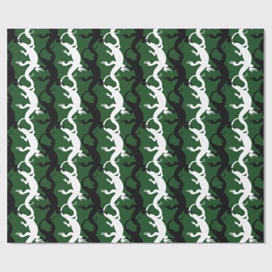 Eidechsen-Packpapier-Reptil-Kunst-Weihnachtspapier Geschenkpapier (Flach)
