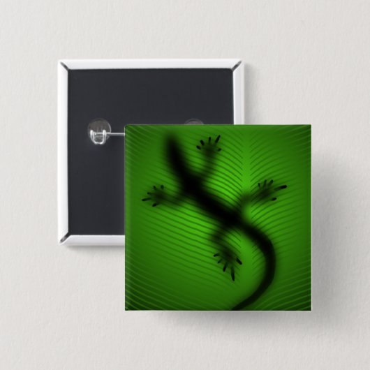 Eidechsen-Silhouette Button (Vorne & Hinten)