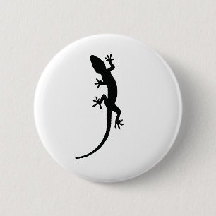 Eidechsen-Silhouette Button