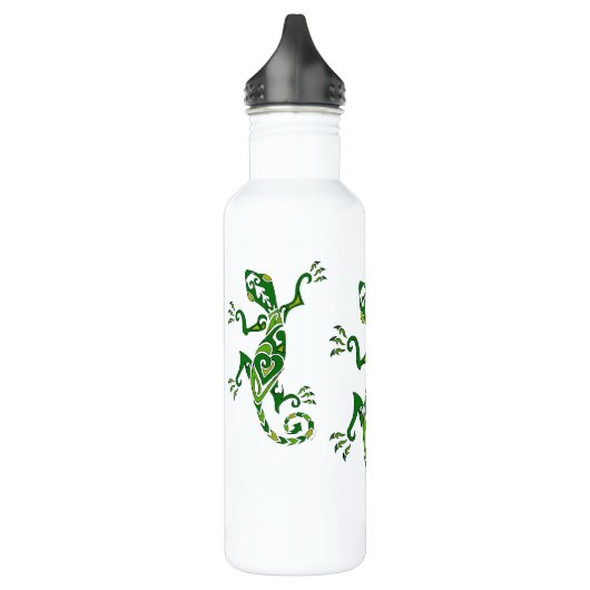 Eidechsen-Tätowierung Edelstahlflasche (Links)