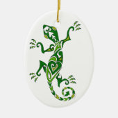 Eidechsen-Tätowierung Keramikornament (Vorne)