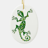 Eidechsen-Tätowierung Keramikornament (Hinten)