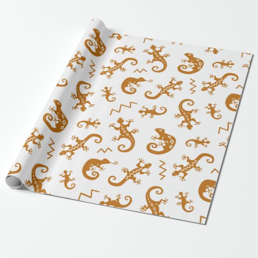 Eidechsen und Chamäleons nahtlos Geschenkpapier (Ungerollt)