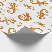 Eidechsen und Chamäleons nahtlos Geschenkpapier (Ecke)