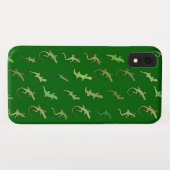 Eidechsen und Geckos auf Kieferngrün Case-Mate iPhone Hülle (Rückseite (Horizontal))