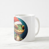 Eidechsen Weihnachten Kaffeetasse (VorderseiteRechts)