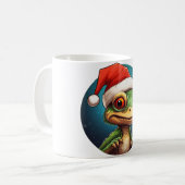 Eidechsen Weihnachten Kaffeetasse (Vorderseite Links)