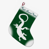 Eidechsen-WeihnachtsStrumpf-kundenspezifischer Großer Weihnachtsstrumpf (Vorderansicht (hängend))