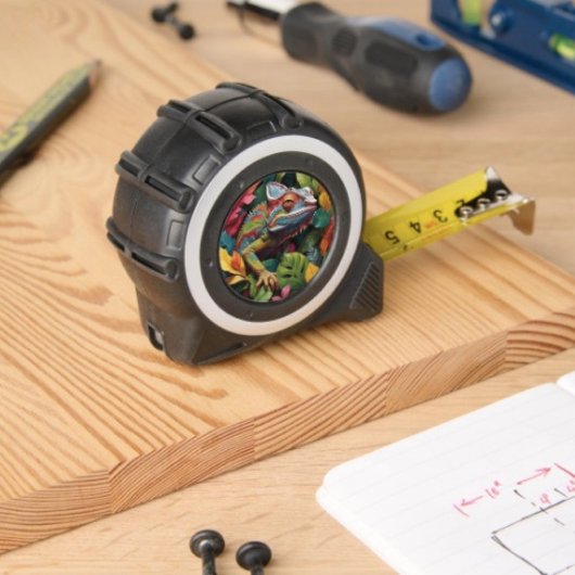 Eidechsenblätter & Farbe Maßband