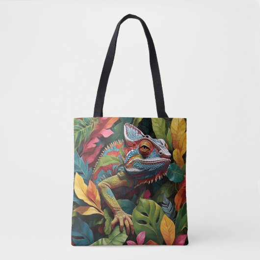 Eidechsenblätter & Farbe Tasche (Vorderseite)