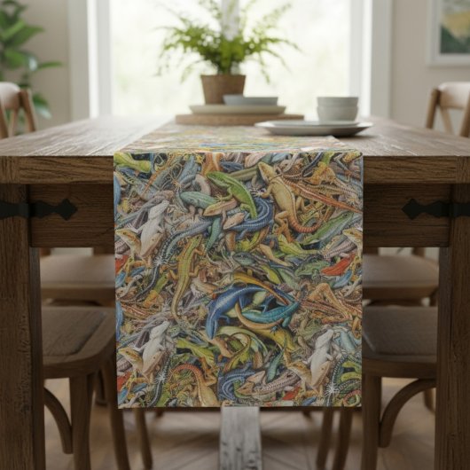Eidechsenklumpen Kurzer Tischläufer