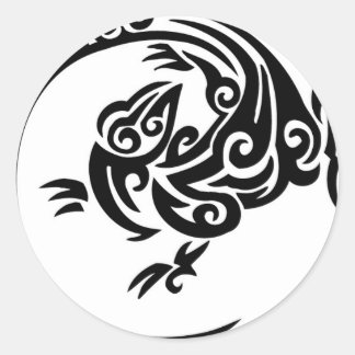 Eidechsenzirkel Runder Aufkleber