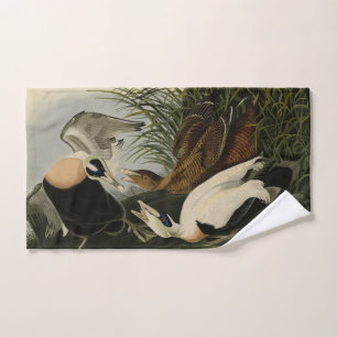 Eider Duck, Common Eider, Audubon Birds of Amerika Badhandtuch Set