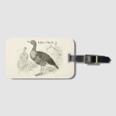 Eider-Enten-Gepäckanhänger Gepäckanhänger (Vorderseite (Horizontal))