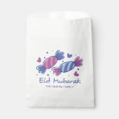 Eidiya Süßigkeiten Eid Mubarak Personalisiert Geschenktütchen (Vorderseite)