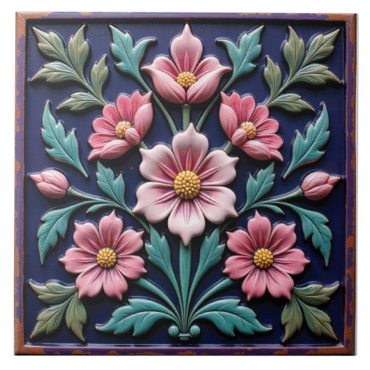 Eidstein der Heroldsblume Fliese (Vorderseite)