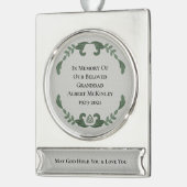 EIegant Irish in Love Memory Banner-Ornament Silber (Links)