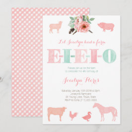 EIEIO-Einladungen, Alte MacDonald Birthday Party Einladung