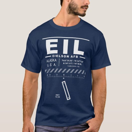 Eielson AFB Air Force Base EIL T - Shirt (Vorderseite)