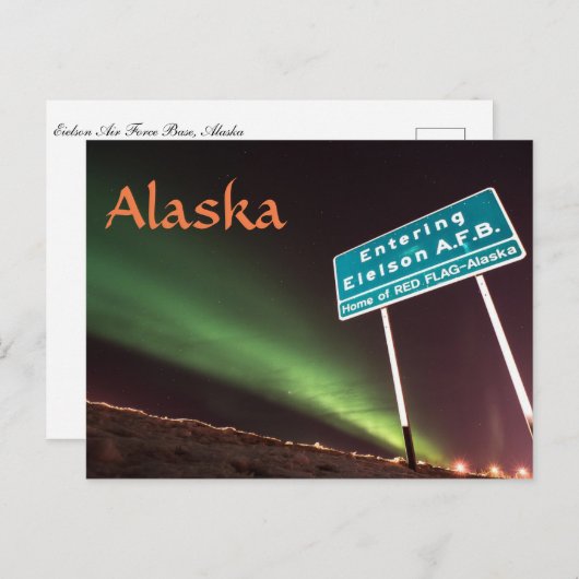 Eielson Air Force Base Alaska Postcard Postkarte (Vorne/Hinten)