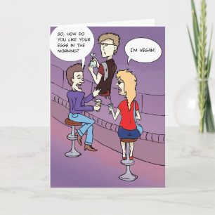 Eier am Morgen: Funny Greycard Karte