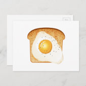 Eier auf Toast Postkarte (Vorne/Hinten)