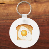 Eier auf Toast Schlüsselanhänger (Vorderseite)