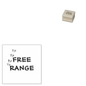 Eier aus Freilandhaltung Briefmarke Gummistempel (Stempel)