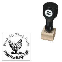 Eier aus Freilandhaltung Gummistempel