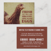 EIER - Bauernhof-neue freie Strecken-Bio Ei-Bauer Visitenkarte (Vorne/Hinten)