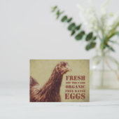 EIER - Bauernhof-neue freie Strecken-Bio Ei-Bauer Visitenkarte (Stehend Vorderseite)