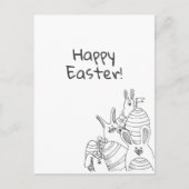 Eier & Bunnies // Frohe Ostern Postkarte (Vorderseite)