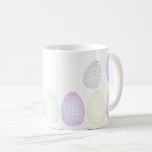 Eier & Bunnies Ostern bereit Kaffeetasse (VorderseiteRechts)