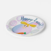 Eier & Bunnies Ostern bereit Pappteller (Schrägansicht)