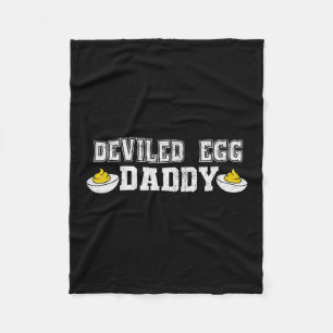 Eier-Daddy Retro Lustiger Thanksgiving Vatertag Fleecedecke