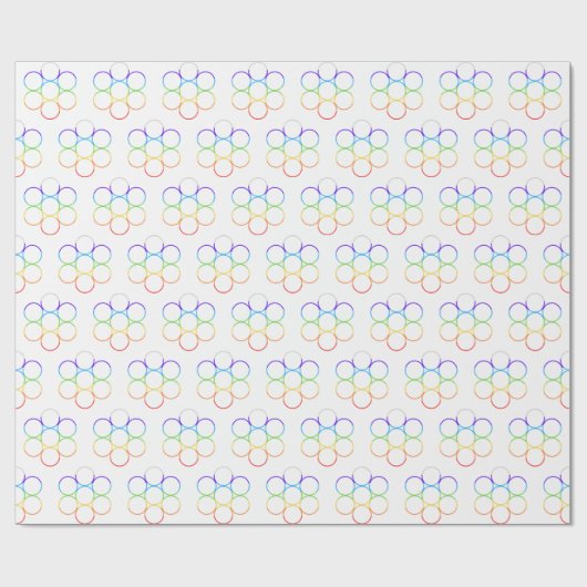 Eier des Lebens Chakra Roll Geschenkpapier (Flach)