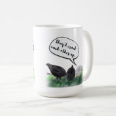 Eier Don't Tell Jokes (stilisierte Hühner & Witze) Kaffeetasse (VorderseiteRechts)