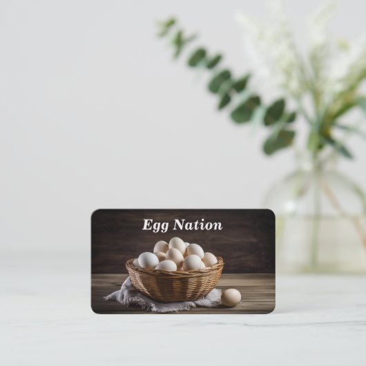 Eier/Eier Visitenkarte (Stehend Vorderseite)