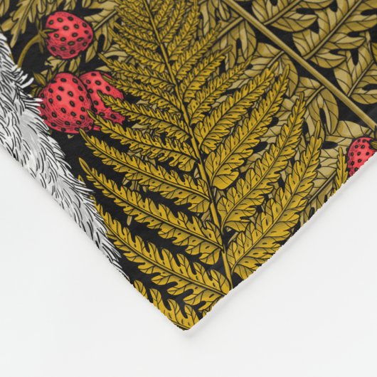 Eier, Farne, Eichen und Beeren 2 Fleecedecke (Ecke)