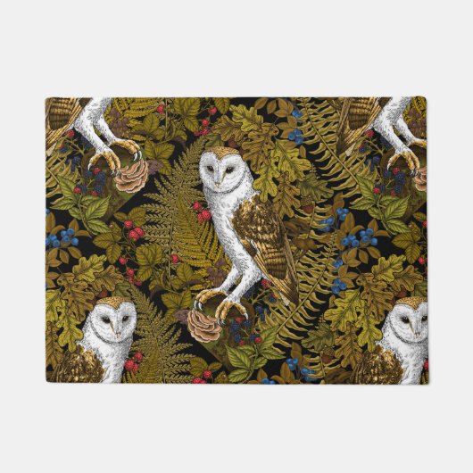 Eier, Farne, Eichen und Beeren 2 Fußmatte (Vorderseite)