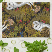 Eier, Farne, Eichen und Beeren 2 Geschirrtuch (Gefaltet)