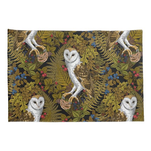 Eier, Farne, Eichen und Beeren 2 Kissenbezug (Rückseite-Rechts)