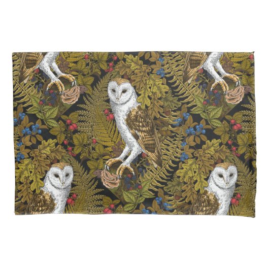 Eier, Farne, Eichen und Beeren 2 Kissenbezug (Vorderseite-Links)