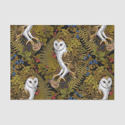 Eier, Farne, Eichen und Beeren 2 Seidenpapier (Vorderseite)