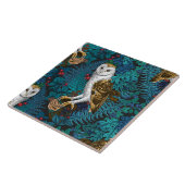 Eier, Farne, Eichen und Beeren 3 Fliese (Seite)