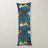 Eier, Farne, Eichen und Beeren 3 Seitenschläferkissen (Rückseite (Vertikal))