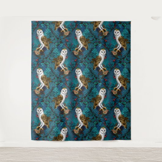 Eier, Farne, Eichen und Beeren 3 Wandteppich (Vorderseite)