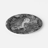 Eier, Farne, Eichen und Beeren 4 Pappteller (Schrägansicht)