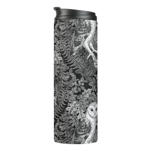 Eier, Farne, Eichen und Beeren 4 Thermosbecher (Nach rechts gedreht)