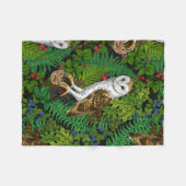 Eier, Farne, Eichen und Beeren Fleecedecke (Vorderseite (Horizontal))